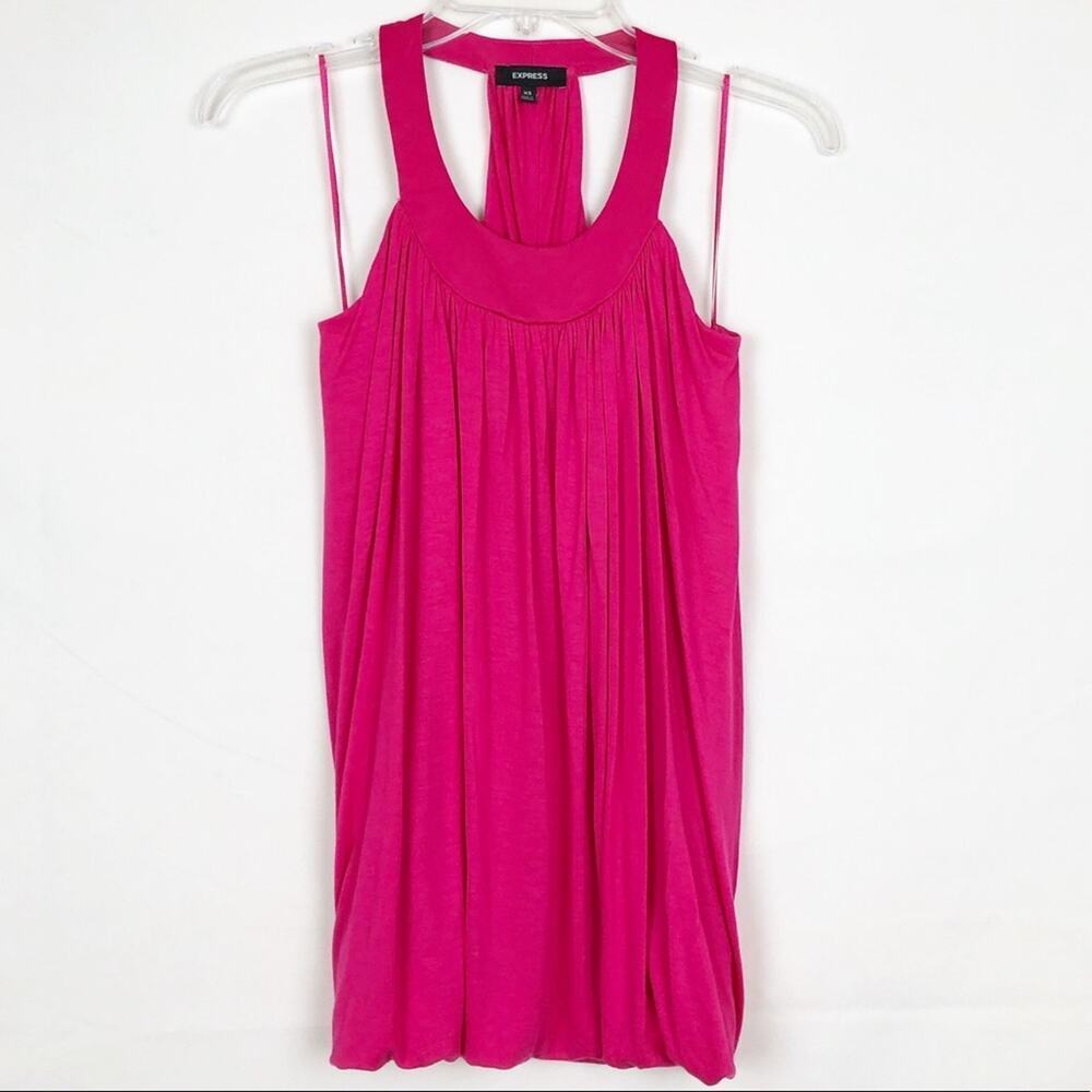 Express Women’s Pink Bubble Hem Tank/Blouse Size XS
